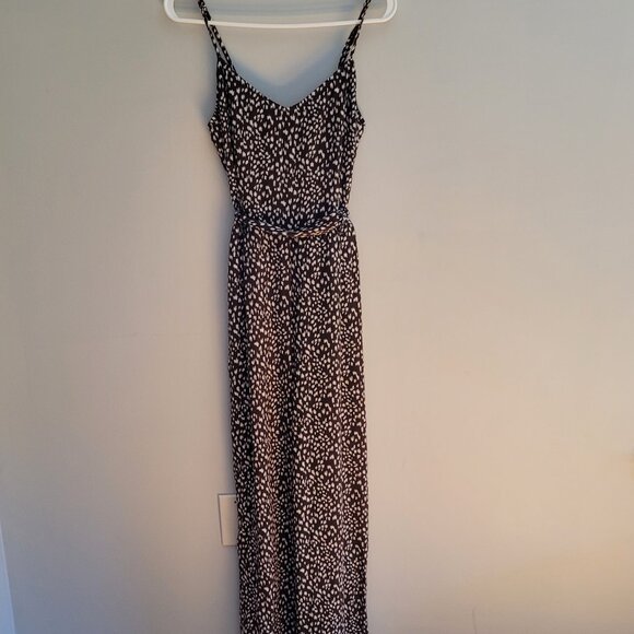 Brown and White Jumpsuit Pantsuit Size M - Picture 2 of 5